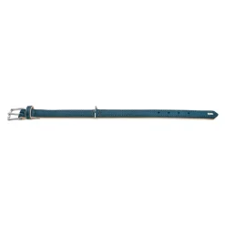 Hunter Hundehalsbånd læder Canada Elg Str.50 Petroleumsblå - 37-43 cm