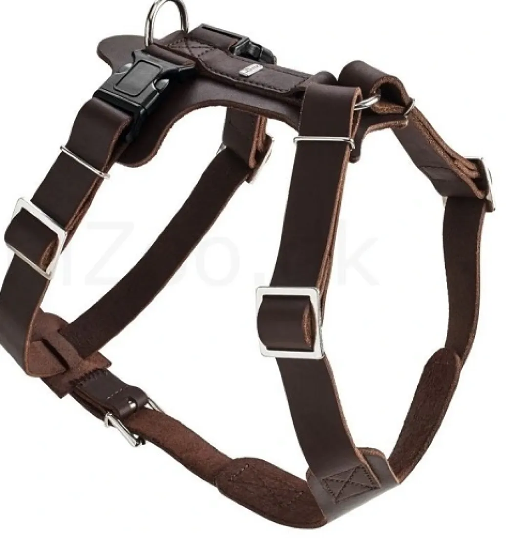 Hunter Hundesele Aalborg mørkebrun XL (M-L/1) - Bryst/hals 58-80 cm