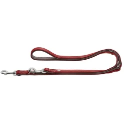 Hunter Hundesnor Canada Elg læder line 15mm Rød