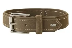 Hunter Hunting halsbånd str.45 Oliven - justerbart hundehalsbånd (33 - 39 cm., B 2,8 cm.)