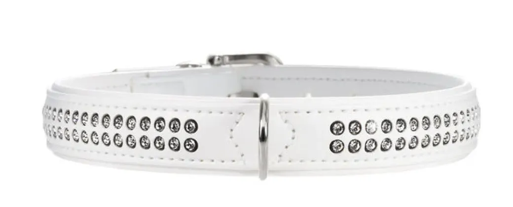 Hunter Hvid Smart halsbånd 24 - 17-20,5 cm