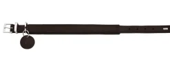 Hunter Larvik Comfort 50 Mørkebrun Hundehalsbånd - justerbart hundehalsbånd (35 - 42 cm, B