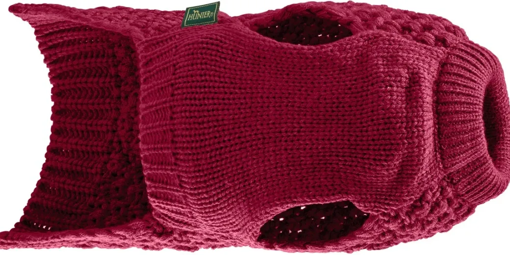 Hunter Malmø pullover strik bordeaux str. 40