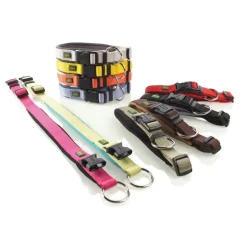 Hunter Neopren Plus hundehalsbånd oliven/sort 30 cm - 25-30 cm indstilling