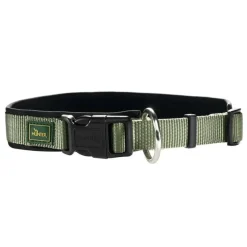 Hunter Neopren Plus hundehalsbånd oliven/sort 35 cm - 30-35 cm indstilling