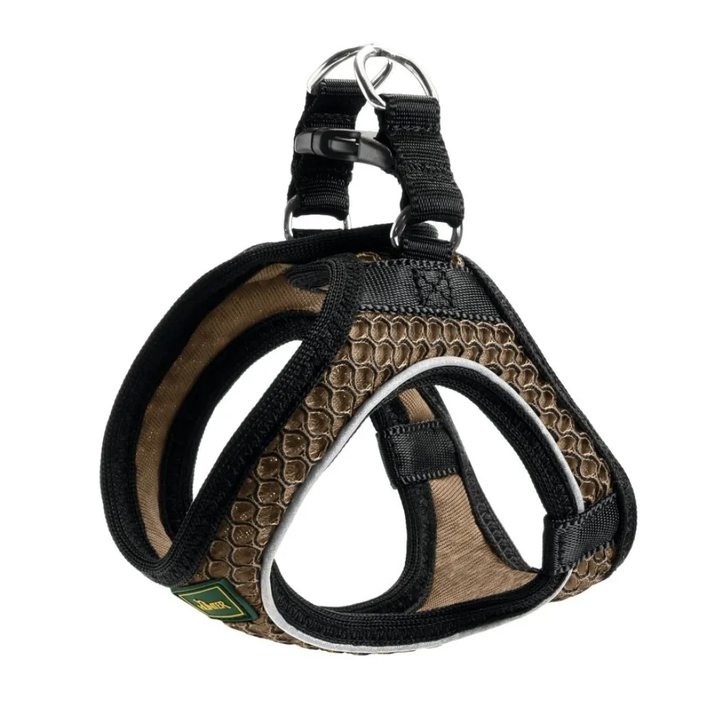Hunter NY Hilo Comfort hundesele M brun mave/bryst 58-65 cm - Let komfort og stabil pasform