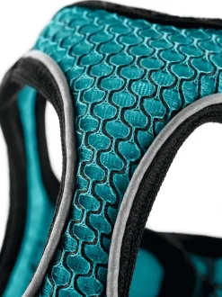 Hunter NY Hilo Comfort hundesele M-L turkis mave/bryst 65-70 cm - Let komfort og synlig pasform