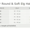 Hunter rundsyet elghalsbånd sort 55 cm - justering 46-51 cm til store hunde