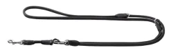 Hunter Rundsyet Elg Hundeline 8 mm Sort