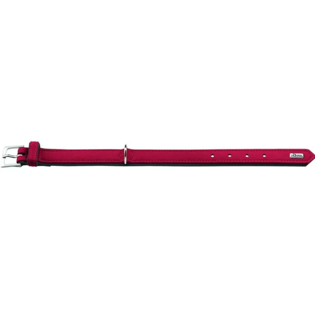 Hunter Softie hundehalsbånd 55 cm rød - 42-50 cm indstilling