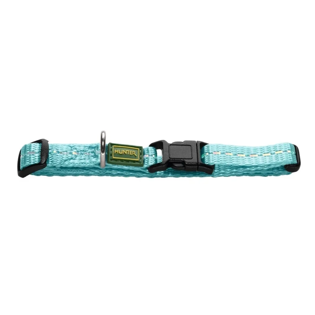 Hunter Tripoli Vario Basic Hundehalsbånd S Lyseblå 20-30 cm - Let og justerbart hverdags-halsbånd