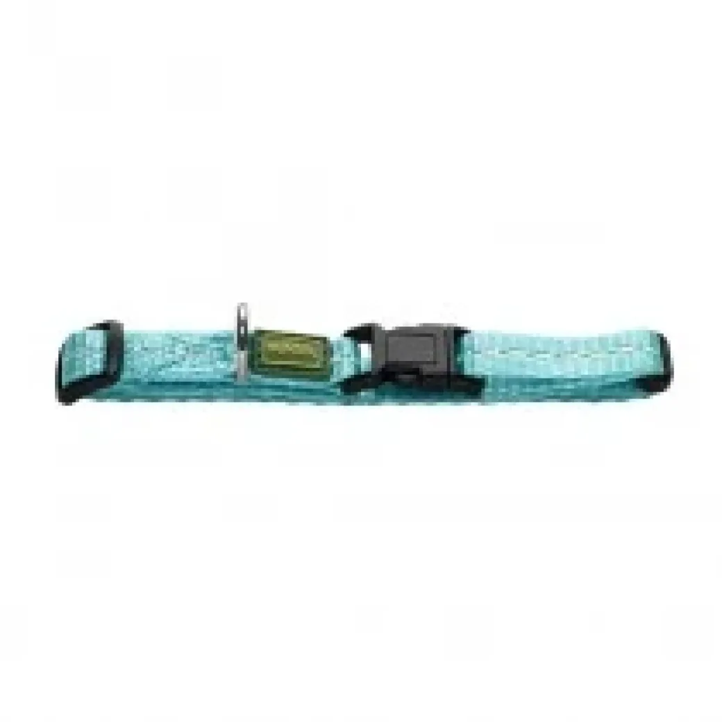Hunter Tripoli Vario Basic Hundehalsbånd M Lyseblå 30-45 cm - Let og justerbart hundehalsbånd