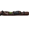 Hunter Vario Basic Halsbånd Brun S 22-35 cm - Ekstra bredt og komfortabelt nylonhalsbånd