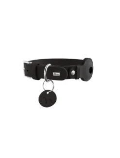 Hunter Viborg AirTag Halsbånd Sort S 45 - Justerbar 32-38 cm