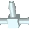 Hvidt T-stykke 6 mm