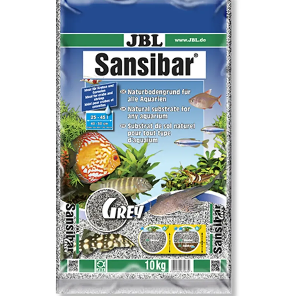 Jbl Sansibar Grå 10 kg Akvariegrus