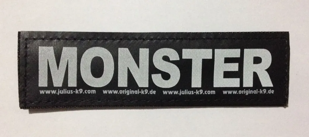 Julius K9 hundeskilt MONSTER stor