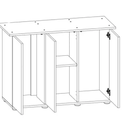 Juwel Akv. Bord/skab Sbx 450 Grå 151x51x66 cm Rio 450 L