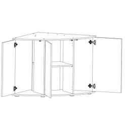 Juwel Akv. Bord/skab Sbx Trigon 190 Hvid