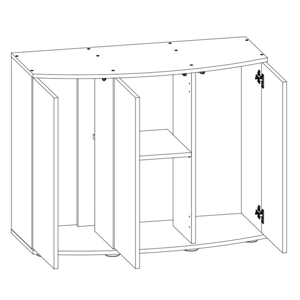 Juwel Akv. Bord/skab Sbx 260 121x46x80 cm Vision 260 Liter Sort