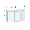 Juwel Akv. Bord/skab Sbx 450 151x61x80 cm Vision 450 Liter Sort