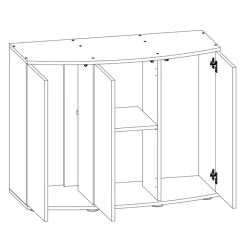 Juwel Akv. Bord/skab Sbx 450 151x61x80 cm Vision 450 Liter Hvid
