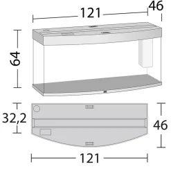Juwel Aquarium VISION 260 LED Hvid