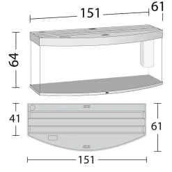 Juwel Aquarium VISION 450 LED Hvid