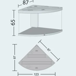 Juwel Trigon 350 Sort Akvarium