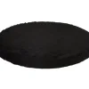 Kattens no 1 rund hylde med plys 1 side Ø 50 cm Sort
