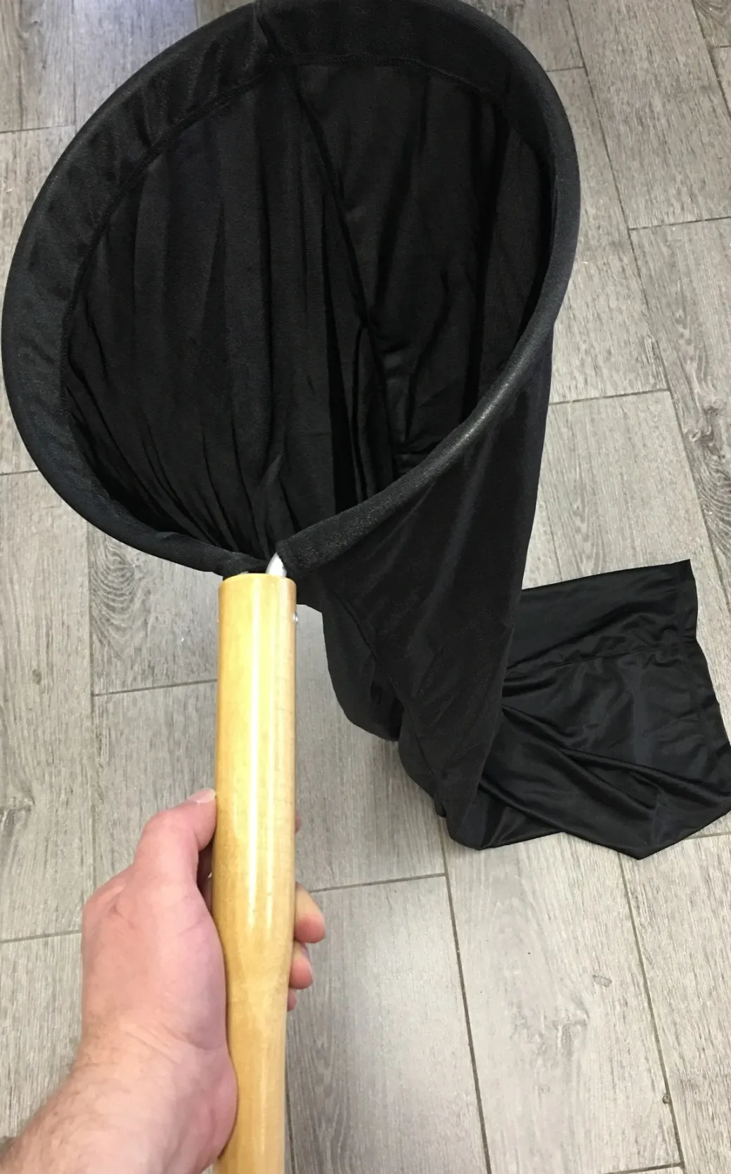 Koi handling net Ø 30 cm 1 m lang sok