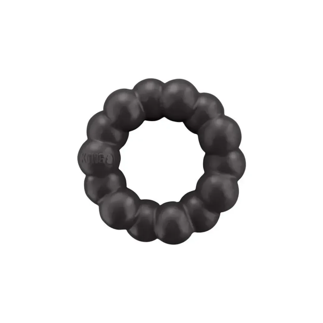 KONG Extreme Ring Sort XL 13 cm - ekstra slidstærk tyggering