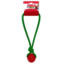 KONG Holiday Jaxx Brights Tug Ball Mix M - hundelegetøj 30,5 x 13 x 6,5 cm