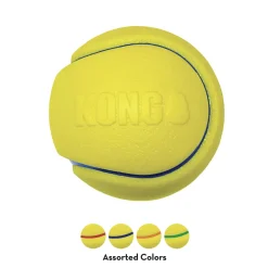 Kong Squeez Tennis 2 stk Ø 7 cm - robuste bolde med piv