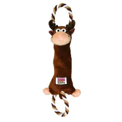 KONG Tugger Knots Moose Brun L 48 cm - reb og bamse i et