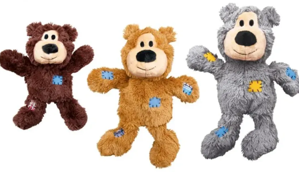 KONG Wild Knots Hundebamse Bjørn M/L - robust bamse med reb