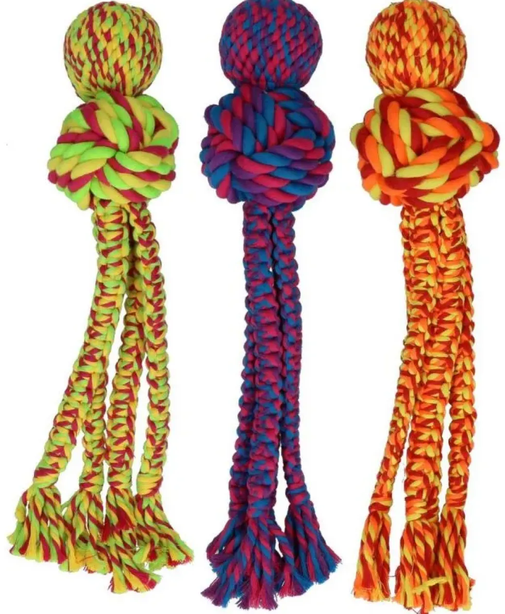 KONG Wubba Weaves L 38 cm Mix - hundelegetøj