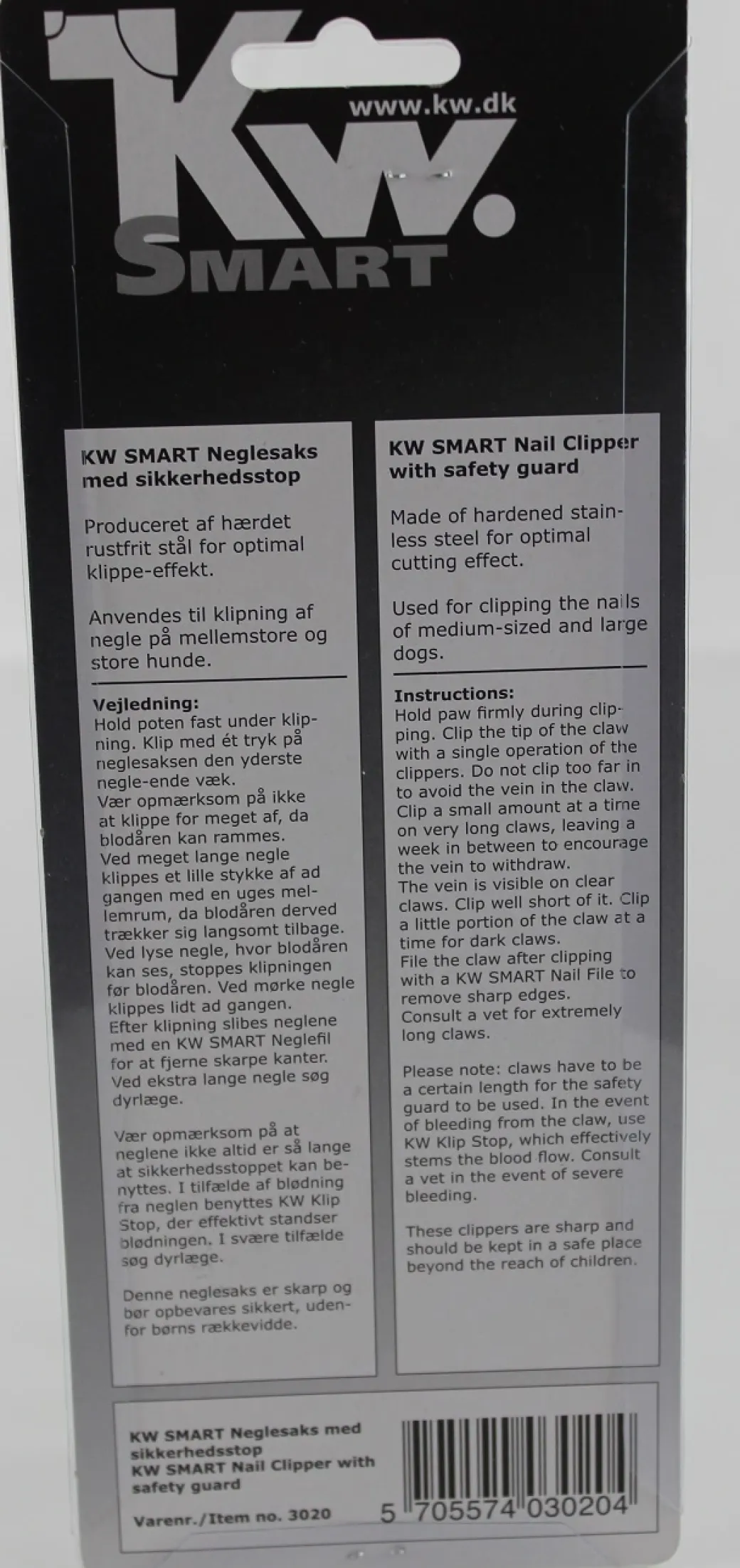 KW Smart Neglesaks med sikkerheds stop