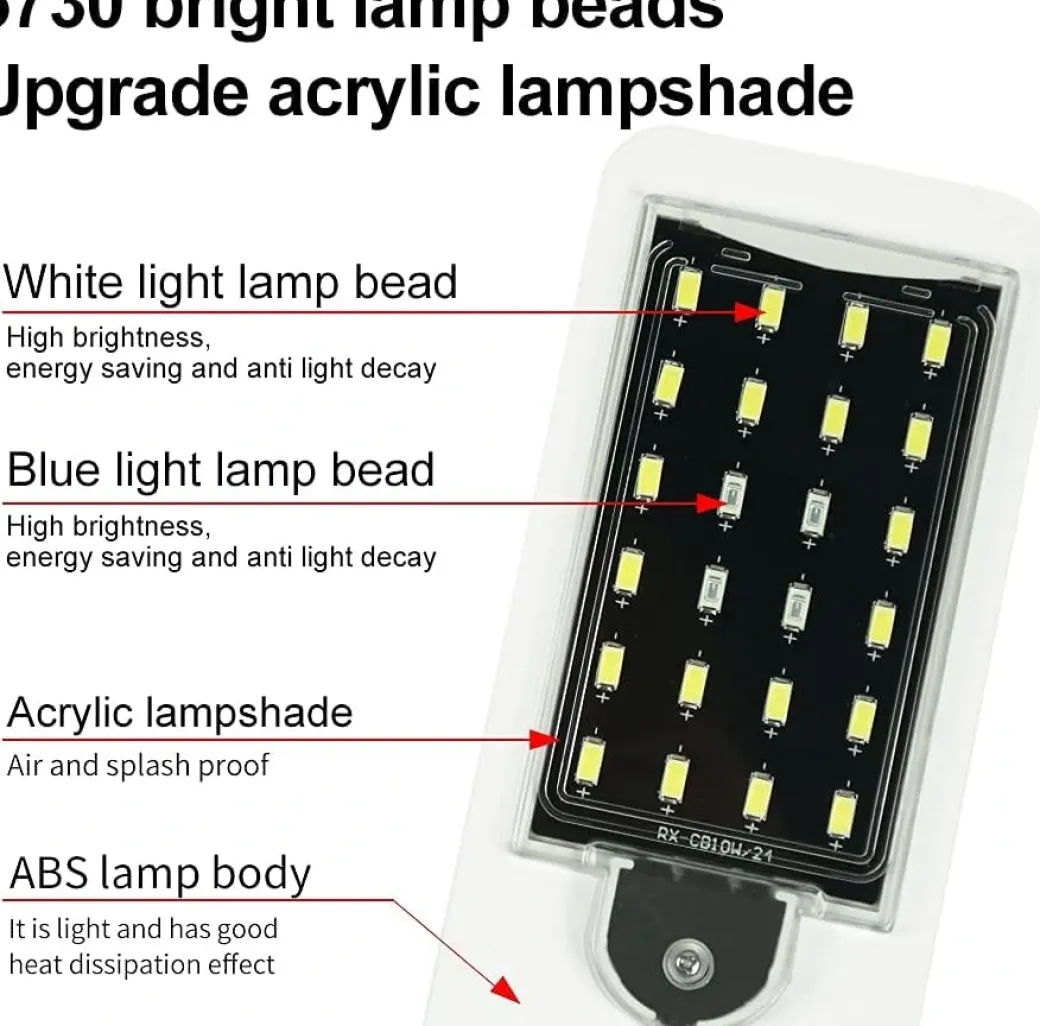 LED lampe 10 Watt X5 hvid - Superslim lys til nanoakvarier