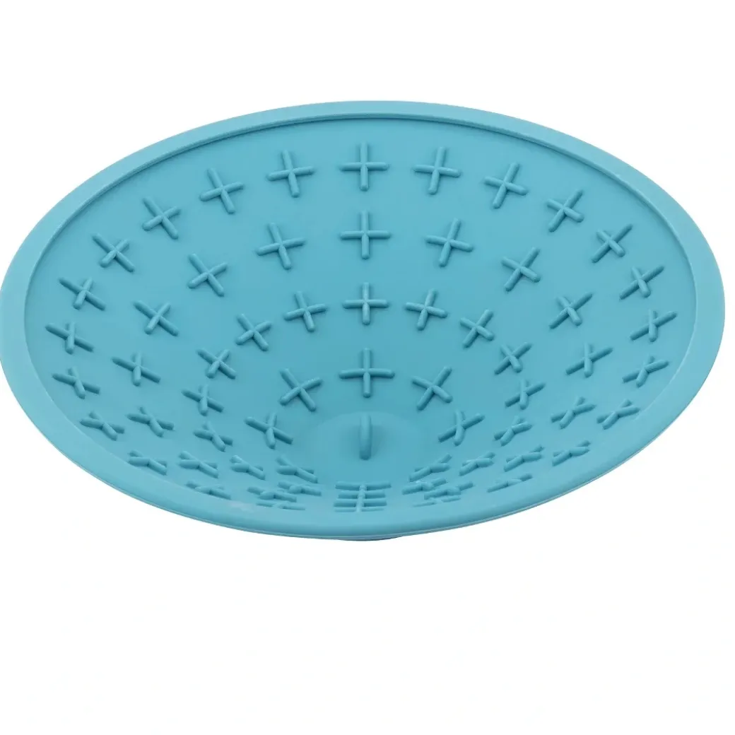 LickiMat Splash Turkis 20 x 6 cm - sugekop slikkeskål til hunde