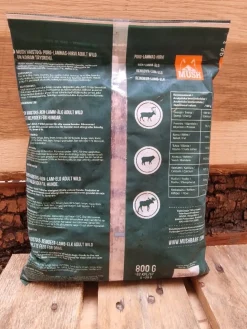 MUSH Vaisto Mørkegrøn Wild rensdyr lam elg til hund 800 g