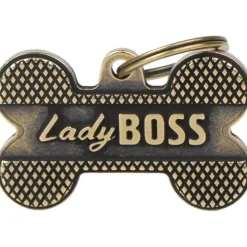 My Family Hundetegn Ben Large Lady Boss Guld