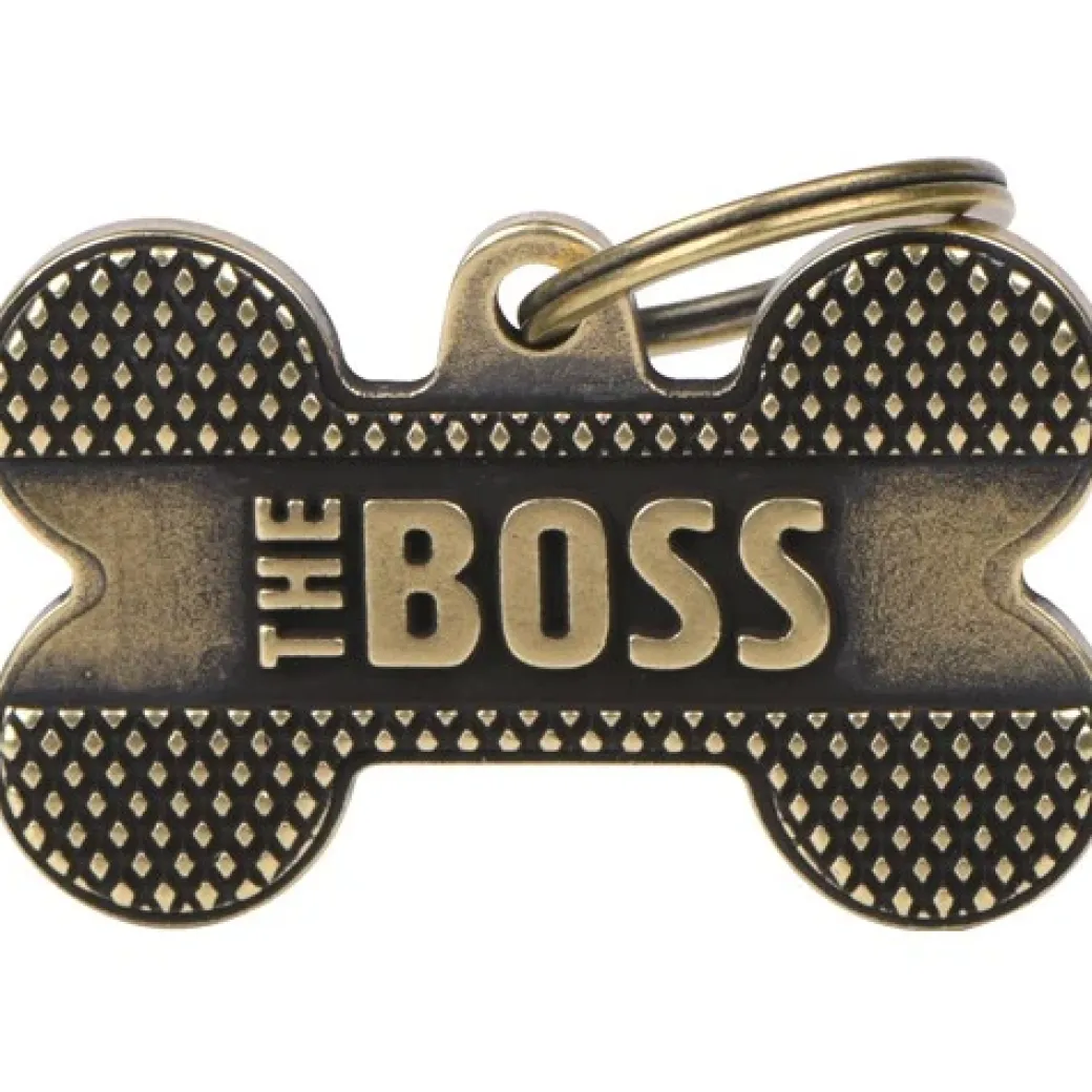 My Family Hundetegn Ben Large Boss Guld