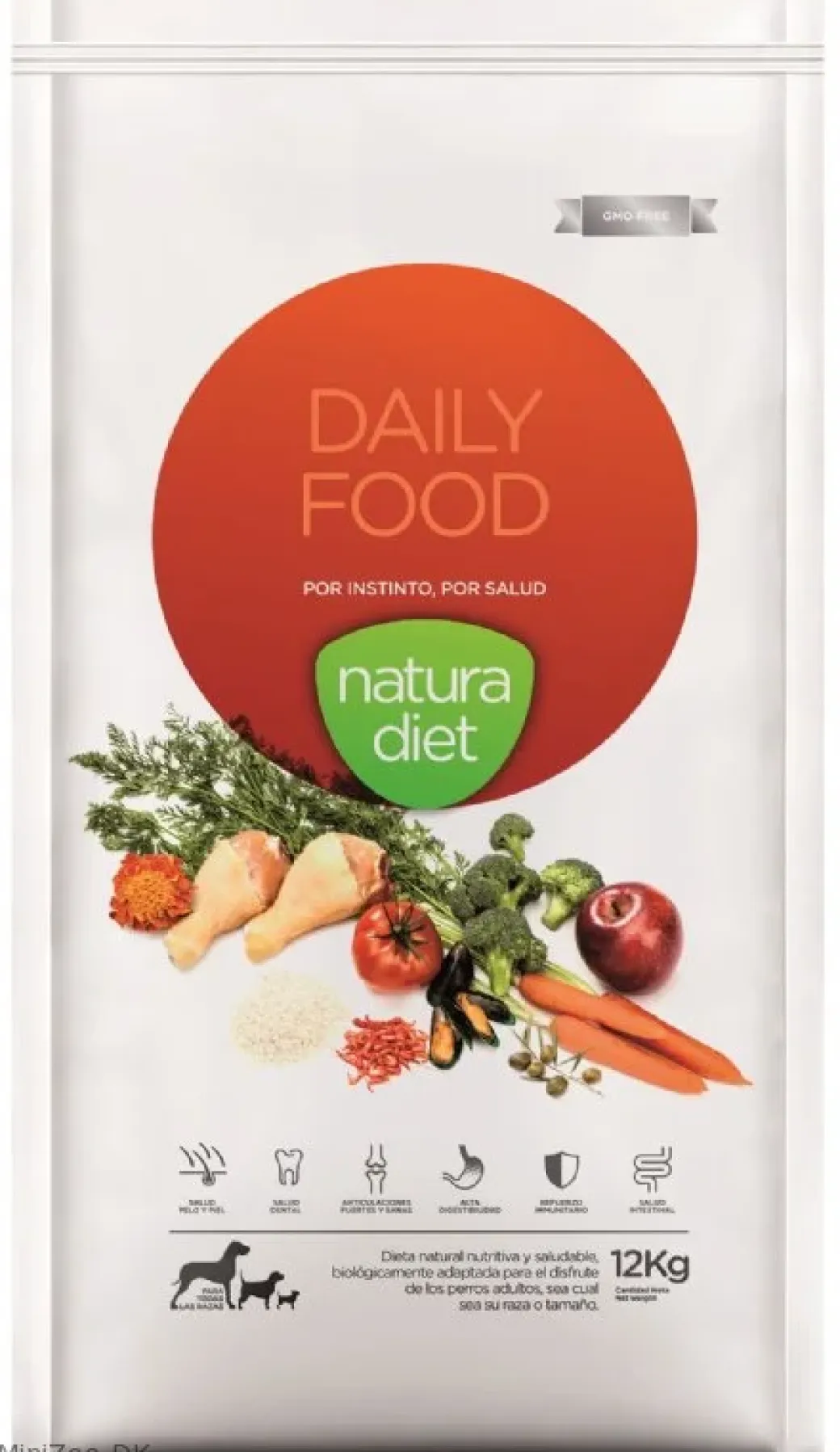 Natura Diet Daily Hundefoder 12 kg - Naturligt og afbalanceret tørfoder til hunde