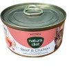 Natura diet kattevådmad Kitten Beef og Chicken 85 g