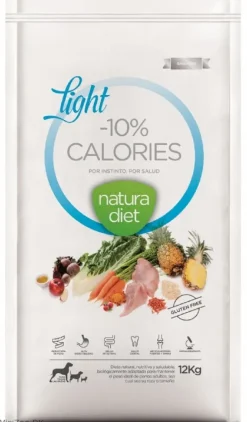 Natura Diet Light -10% kalorier hundefoder 12 kg - tørfoder til steriliserede hunde