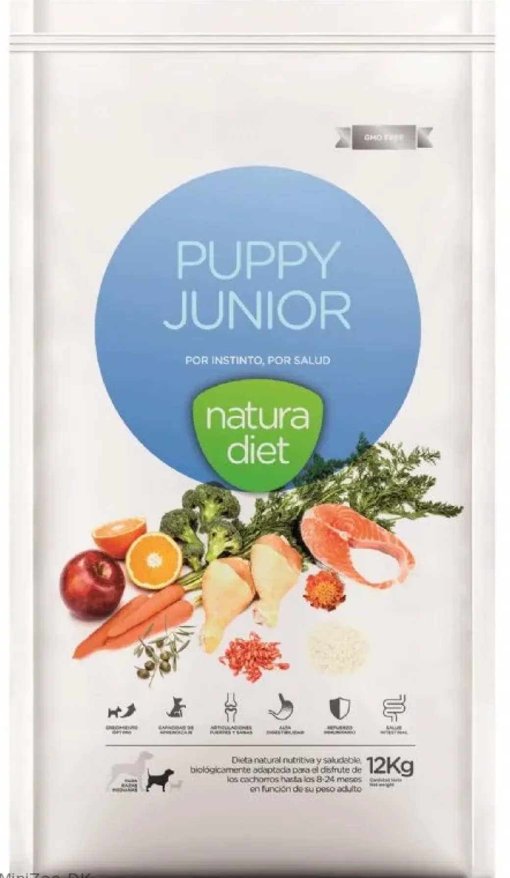 Natura Diet Puppy Junior Hvalpefoder 12 kg - Naturligt og sundt foder til hvalpe