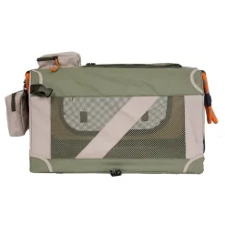 Nordic Paws Foldbart luksus hundebur i stof Army S - komfort og ro