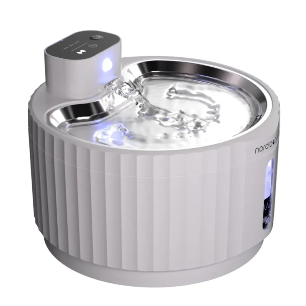 Nordic Paws Glacia trådløs vandfontæne hvid 2,8 L