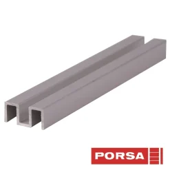 Porsa sølv alu overskinne 110 cm.